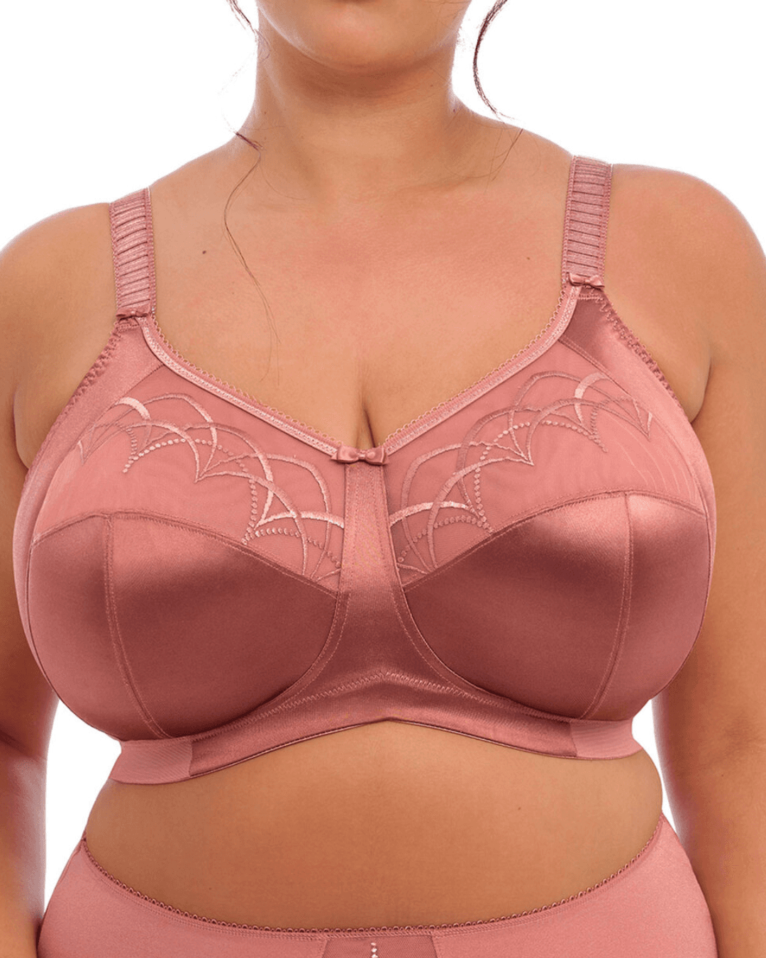 Undergarmentsupermarket - Soft Pedded Bra with Embroidery Big Cups