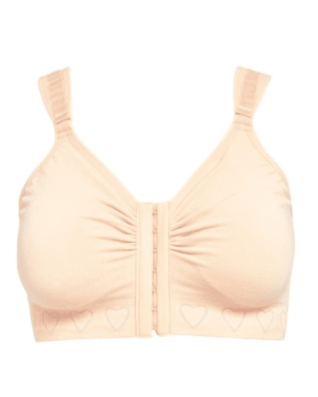 Cancer Research UK Post-Surgery Comfort Bra - Soft bamboo fabric bra designed for breast cancer patients. Offers comfort and support after mastectomy or breast cancer surgery. Available in white, black, and blush. Sizes range from Small to XXL. 100% net profits fund breast cancer research.