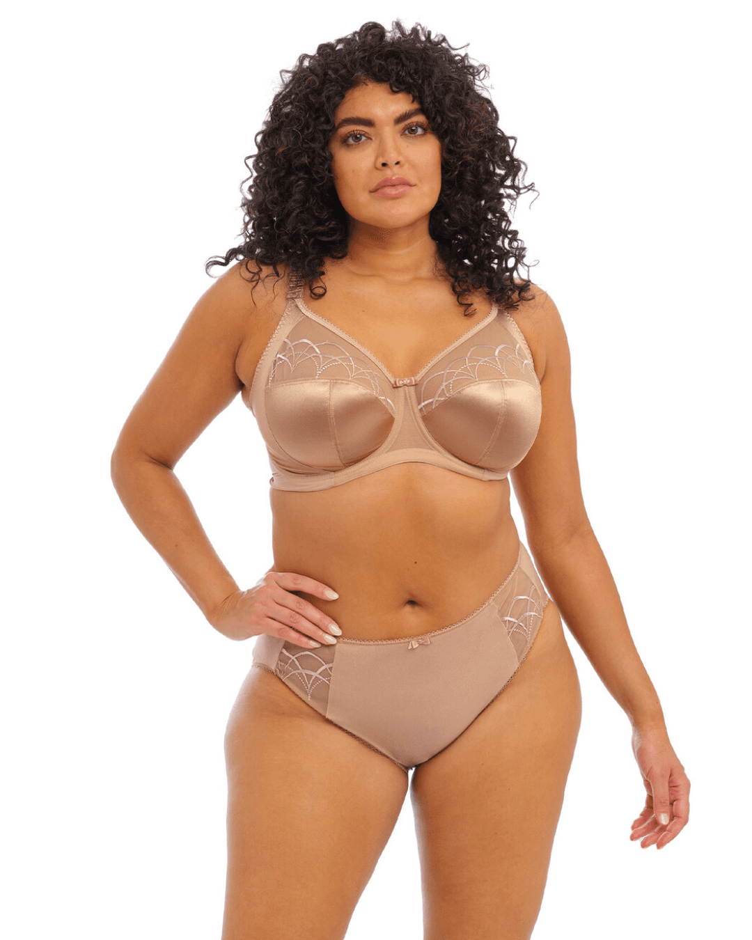 Elomi cate full cup underwired bra in hazel with side support