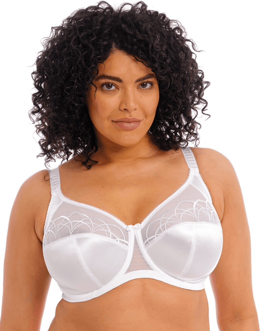 Elomi Side support cate underwired bra in white 