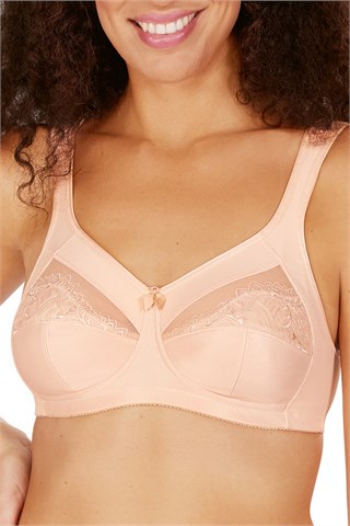 Isadora blush full cup bra non wired with pockets suitable for post mastectomy