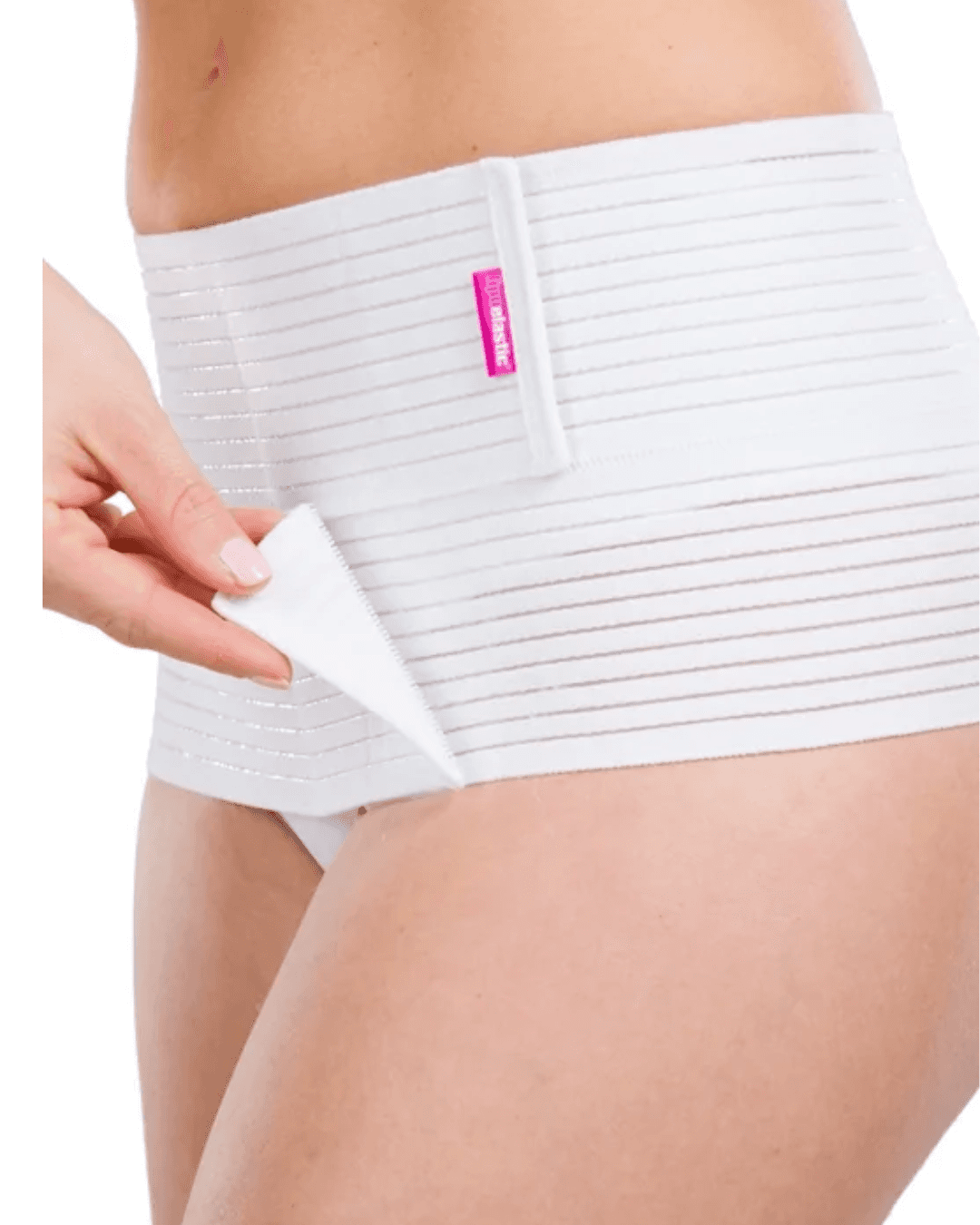 Image of the Lipoelastic KPG abdominal belt suitable for abdominal procedures and postpartum