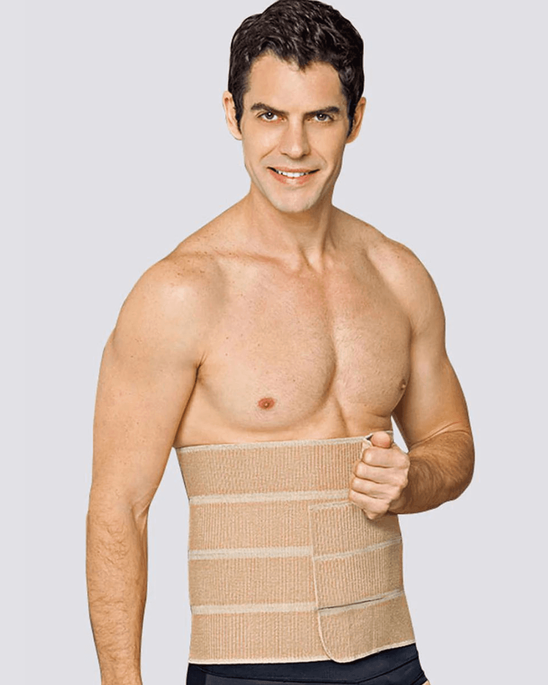 macom 4 panel abdominal binder in clay suitable for abdominal surgery recovery 