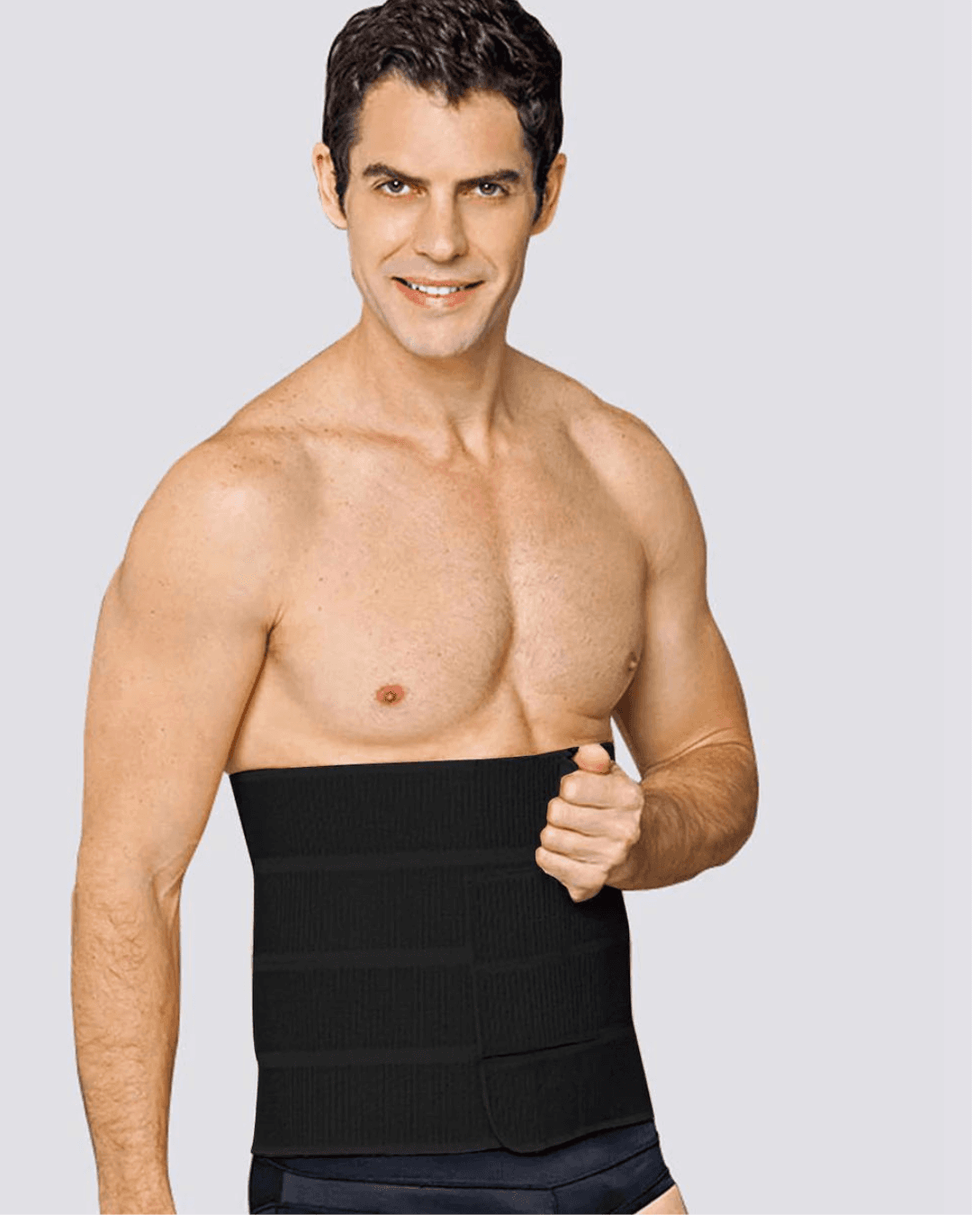 macom 4 panel abdominal binder in black for abdominal surgery recovery 