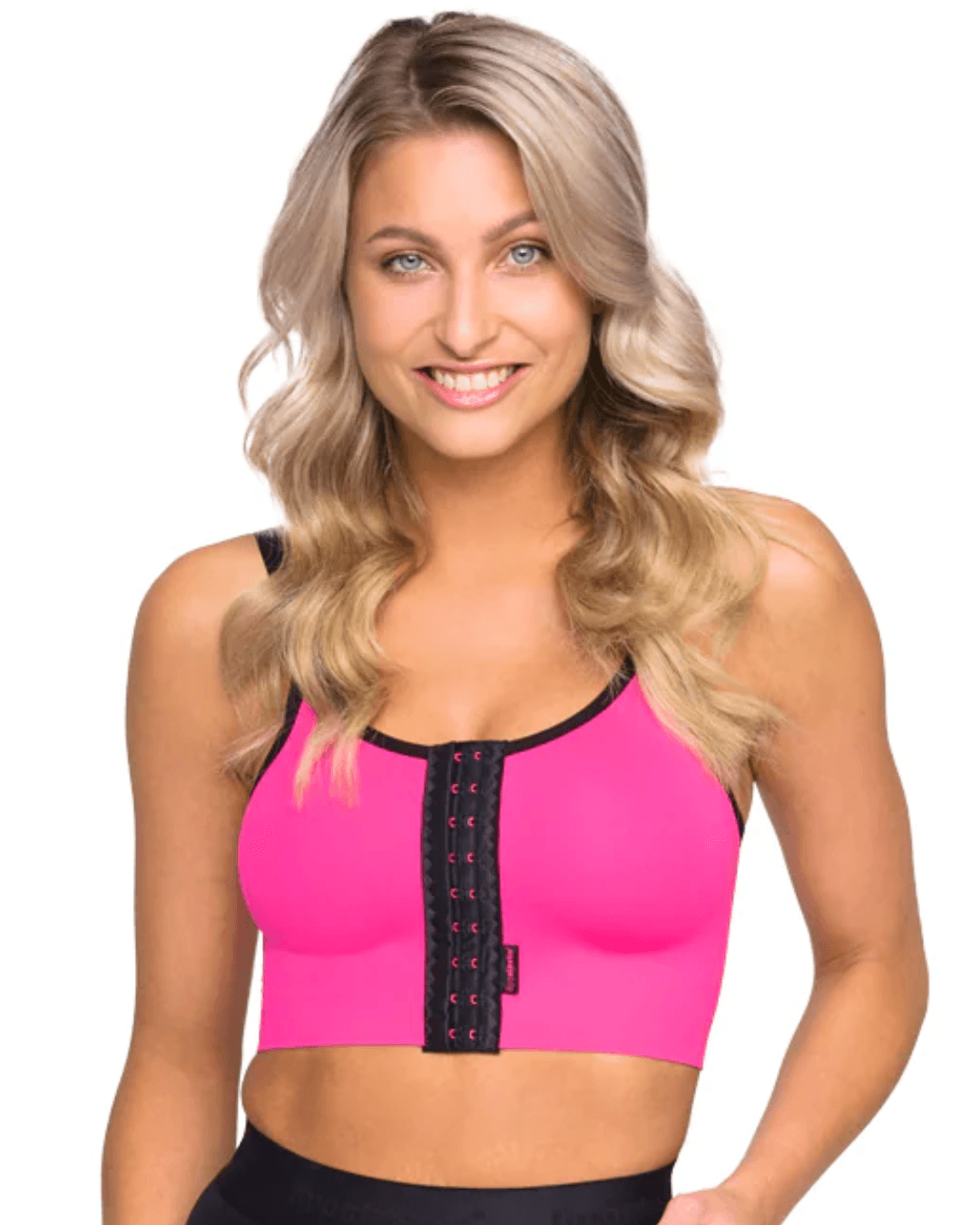 Shop the PI Relax Seamless Compression Bra for post-surgery recovery. Ideal for breast augmentations, reductions, reconstructions, or mastopexy. Provides comfort and support without rolling up. Suitable for larger implants. Experience superior compression and stabilization during your recovery. Lipoelastic quality with external labels for added comfor